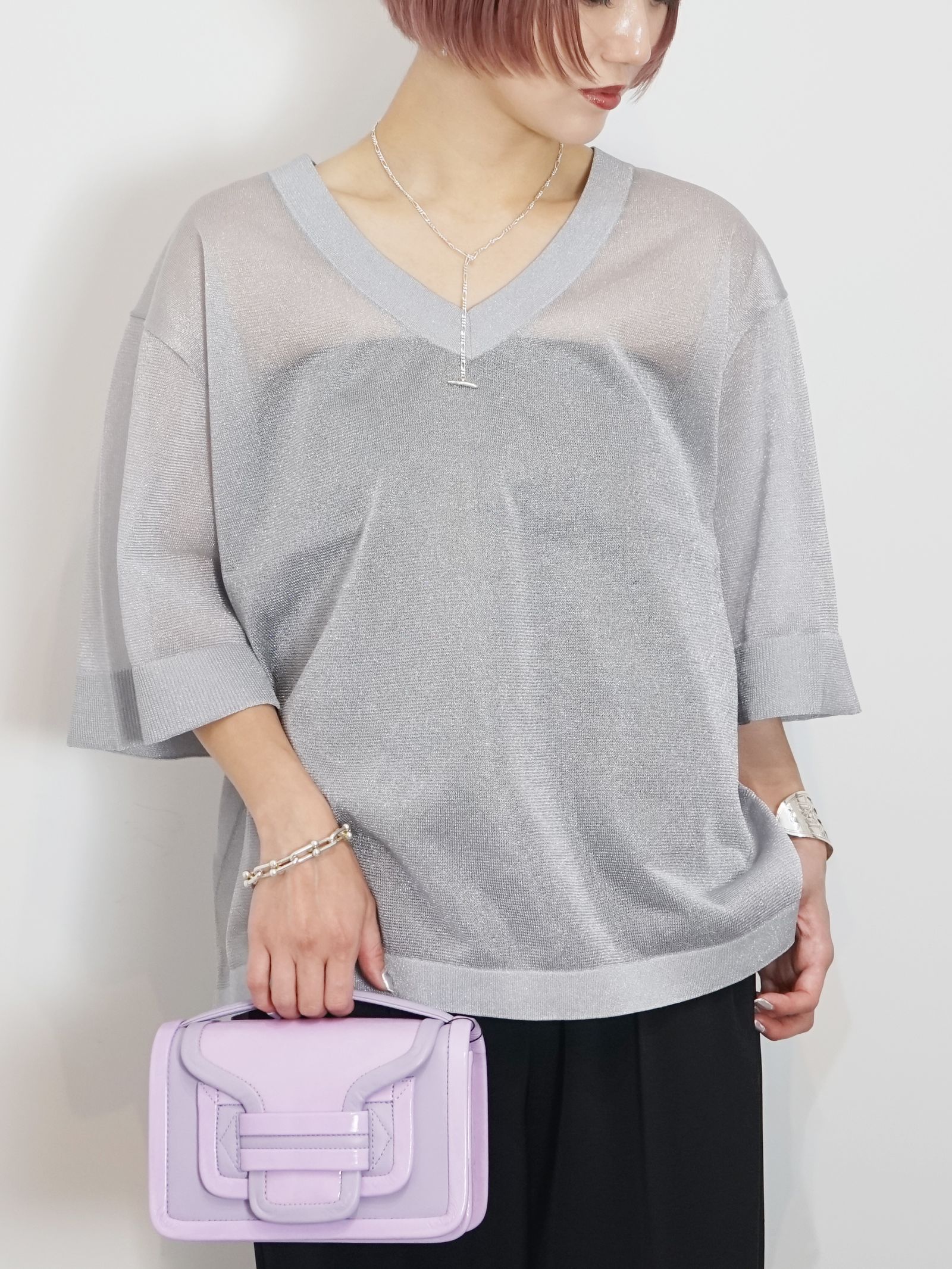 アルファ ハンドバッグ - ALPHA BAG - LILAS