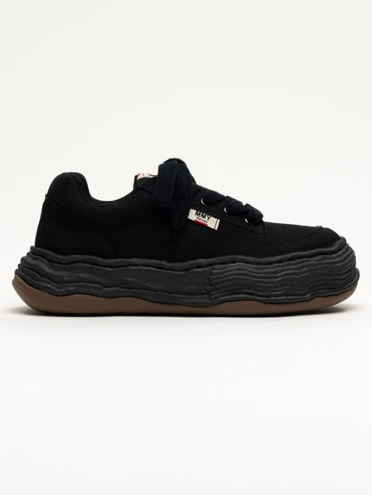 "OLIVER / オリバー" OG Sole Canvas Low-top Sneakers - オリジナルソールスニーカー（BLACK×BLACK）