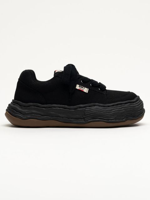 "OLIVER / オリバー" OG Sole Canvas Low-top Sneakers - オリジナルソールスニーカー（BLACK×BLACK）