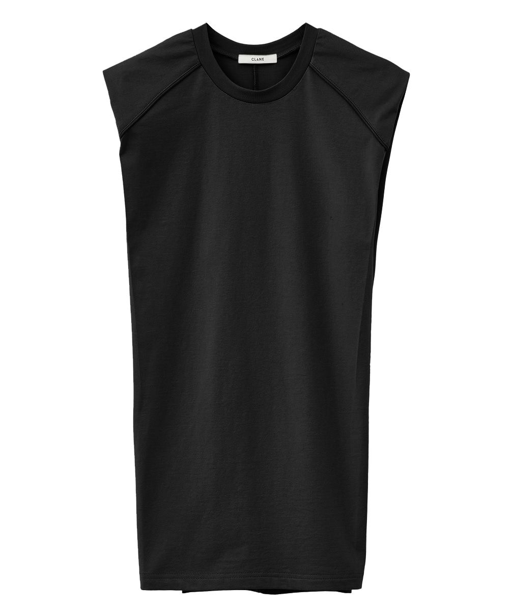ノースリーブトップス - POWER SHOULDER TOPS - BLACK