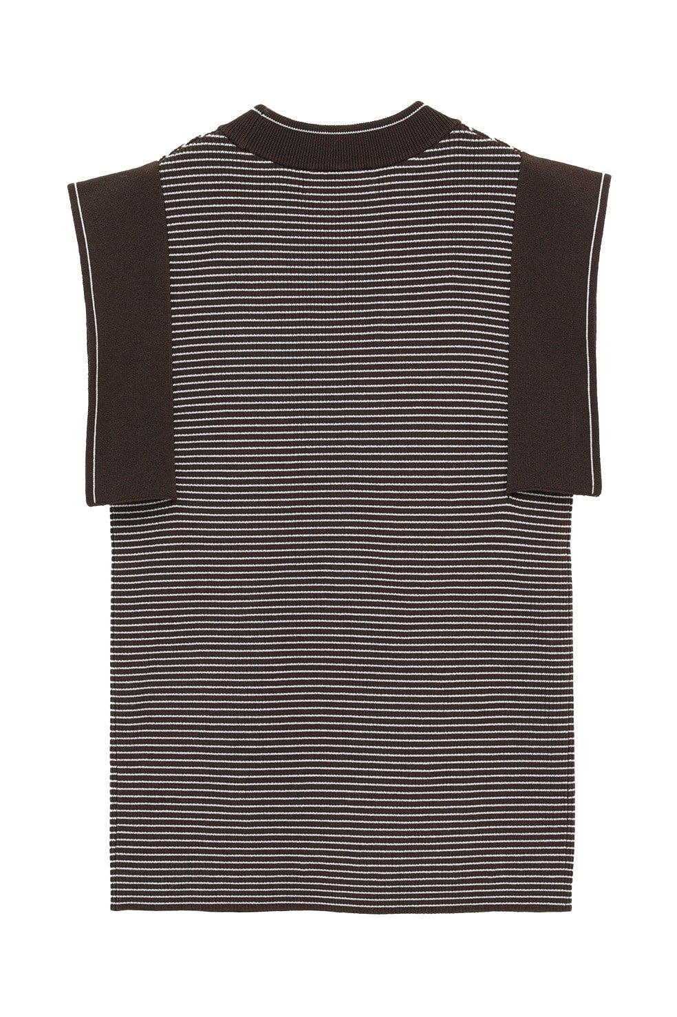【27AW】 スクエアスリーブニットトップス - SQUARE SLEEVE KNIT TOPS (BORDER)
