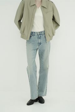 ミッドライズストレートデニム -  STRAIGHT DENIM PANTS (ICE BLUE)