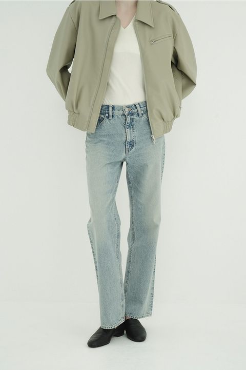 ミッドライズストレートデニム -  STRAIGHT DENIM PANTS (ICE BLUE)