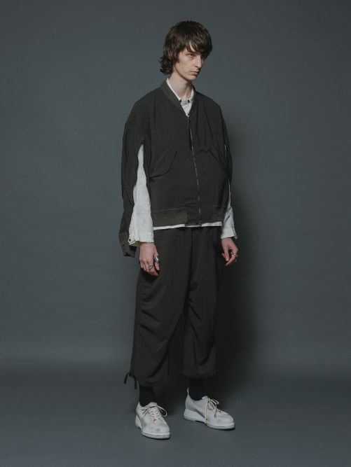 撥水イージークロップドパンツ (B-OLIVE DRAB)