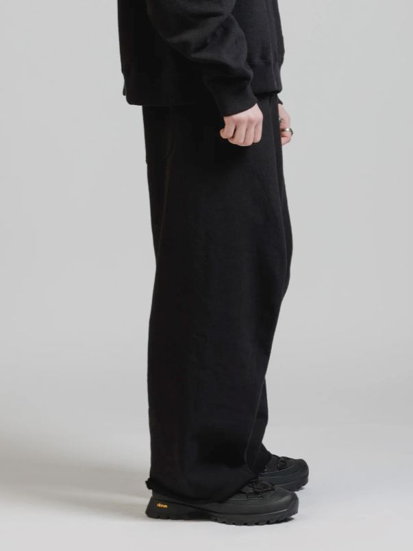 スウェット ワイドパンツ - HEAVY WEIGHT SWEAT WIDE PANTS (BLACK)