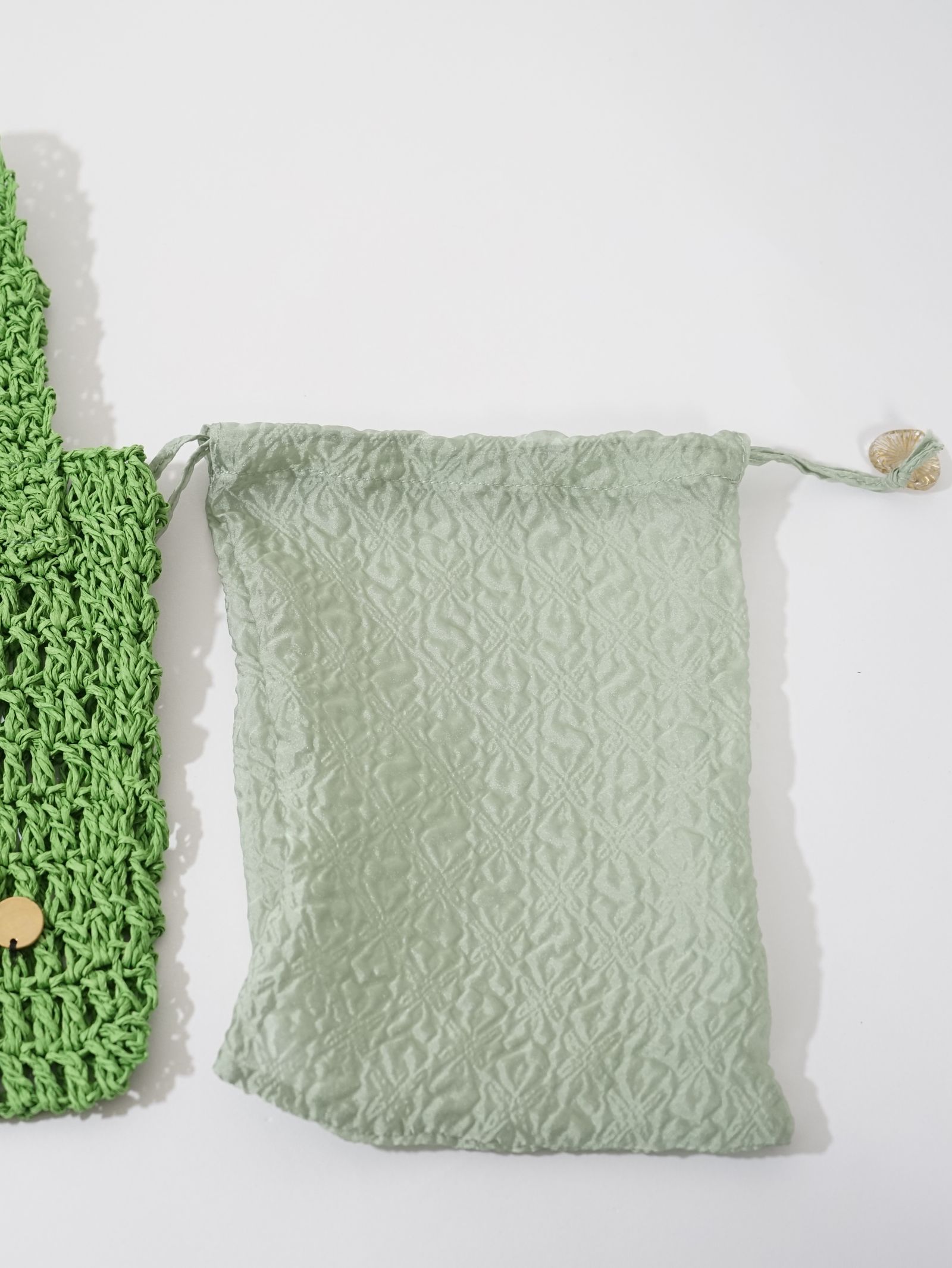 格子 バッグ スモール - 24SBG07 - GREEN