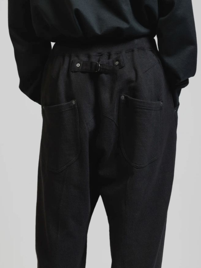 スウェット ワイドパンツ - HEAVY WEIGHT SWEAT WIDE PANTS (BLACK)