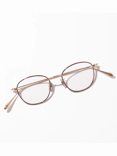 KOUGETSU（キョウゲツ） #5. CHAMPAGNE GOLD & AMBER × CLEAR to GREY(調光モデル) メガネ / サングラス