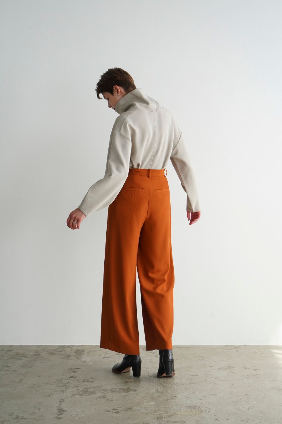 CLANE - クロス タック ワイド パンツ - CROSS TUCK WIDE PANTS