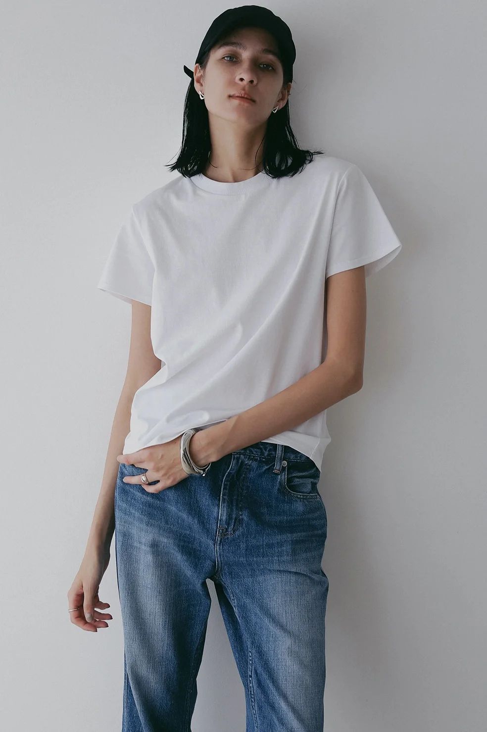【2枚セット】ベーシックT / ロンT - 2TYPE LOGO PACK T-SHIRT WHITE
