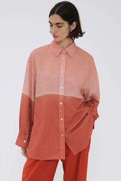 グラデーションプリントシャツ - GRADATION SHIRT - PINK