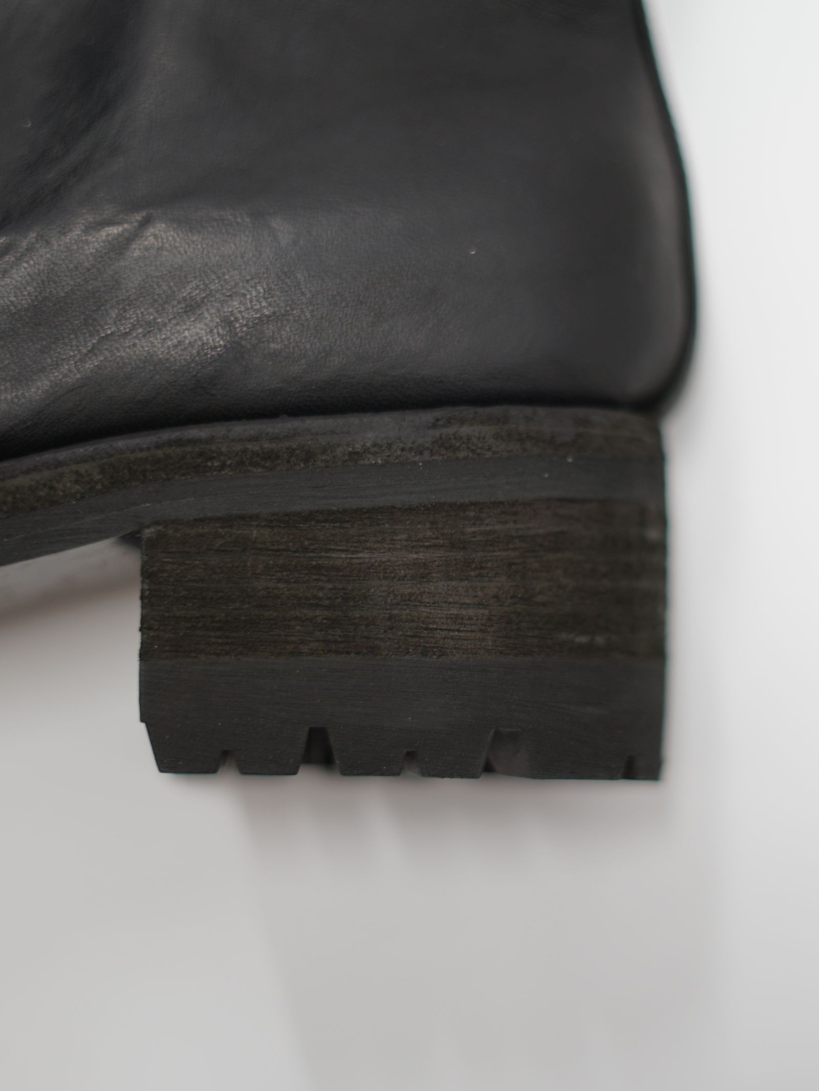 【PL1】 フロントジップ ブーツ - Front Zip Boots Vibram Sole (BLACK)