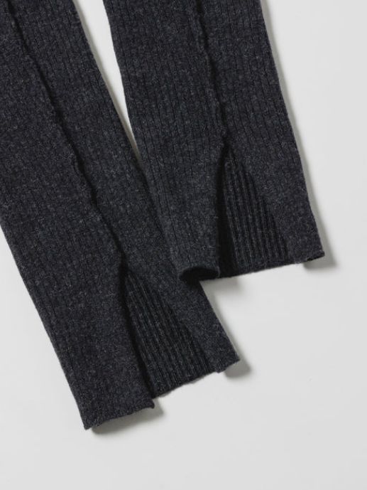 レッグウォーマー - KNIT LEG WARMERS - BLACK