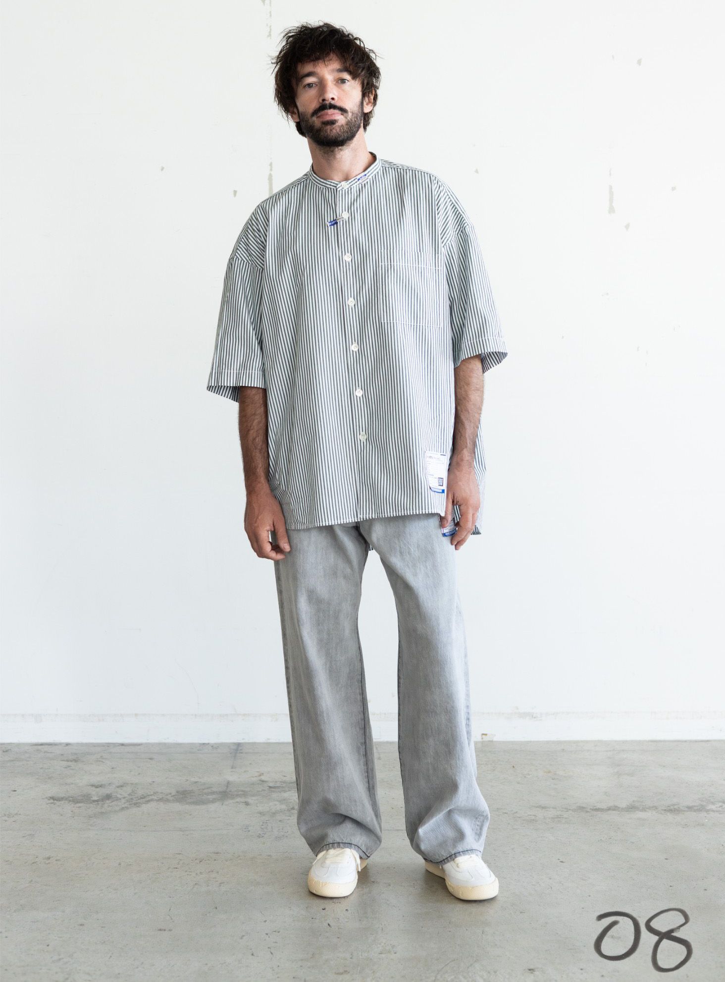 【in・stru(men-tal).】 ワイドデニムパンツ ユニセックス - BLACK