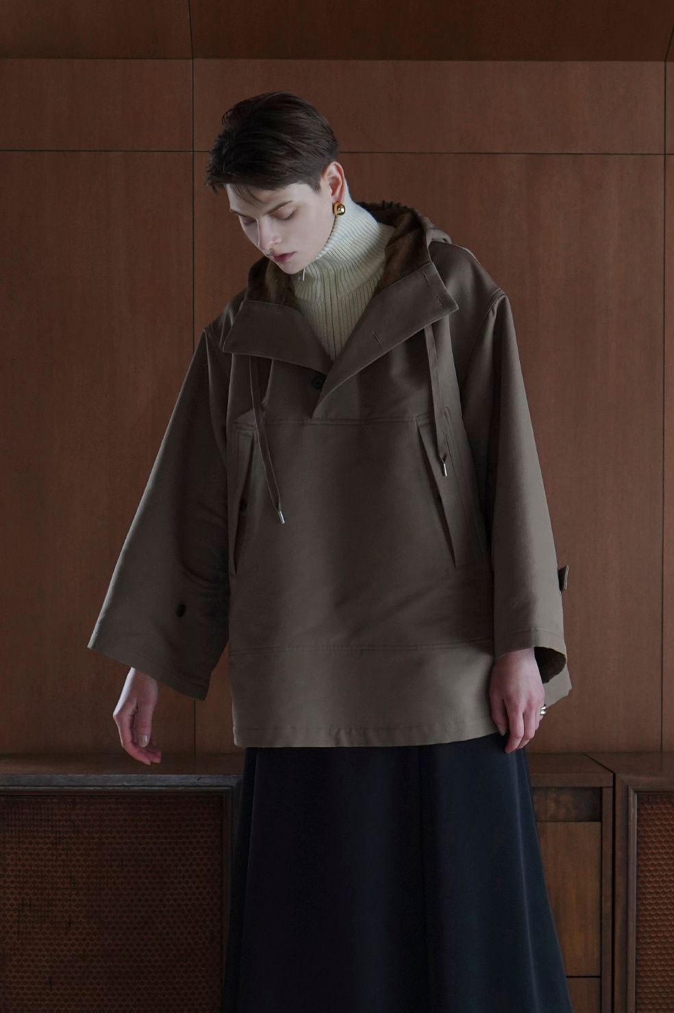 CLANE SIDE OPEN WIDE ANORAK-