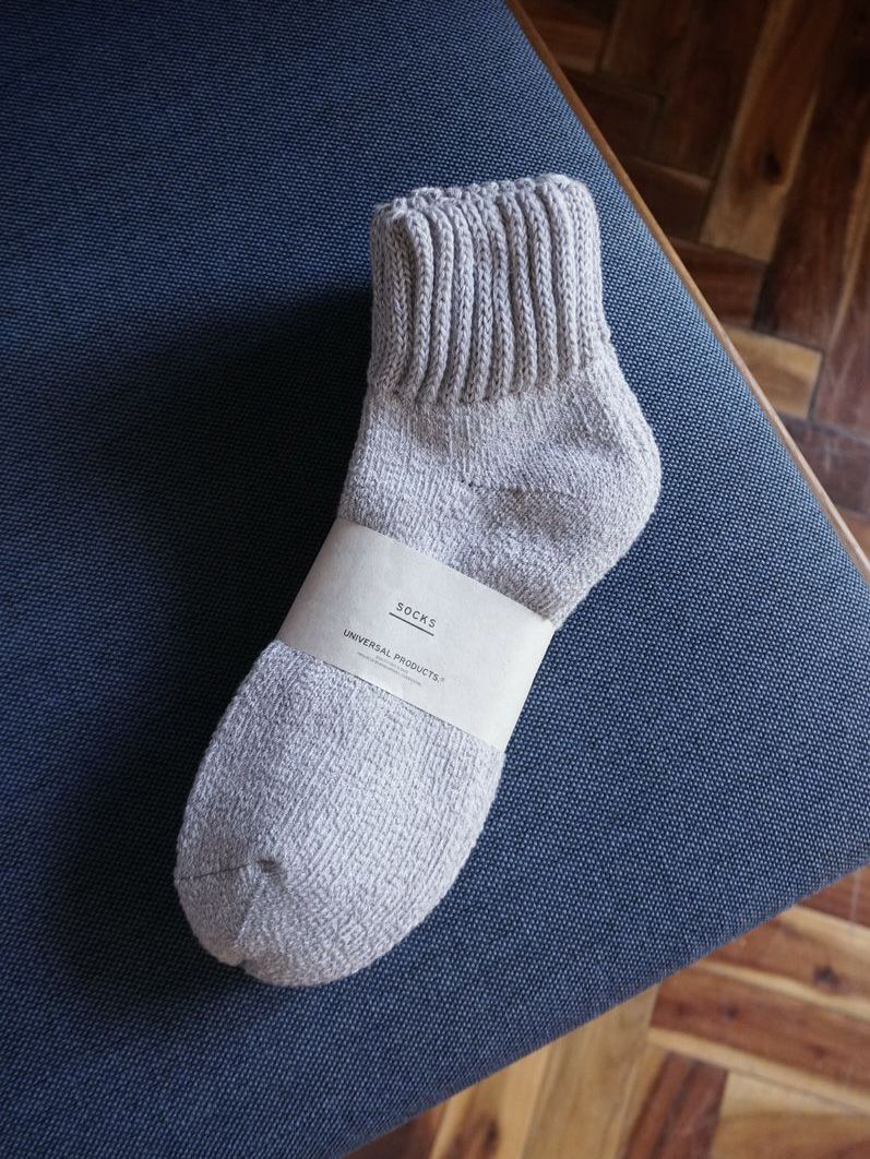3足パック パイル靴下 - 3P PILE SOCKS - GREY