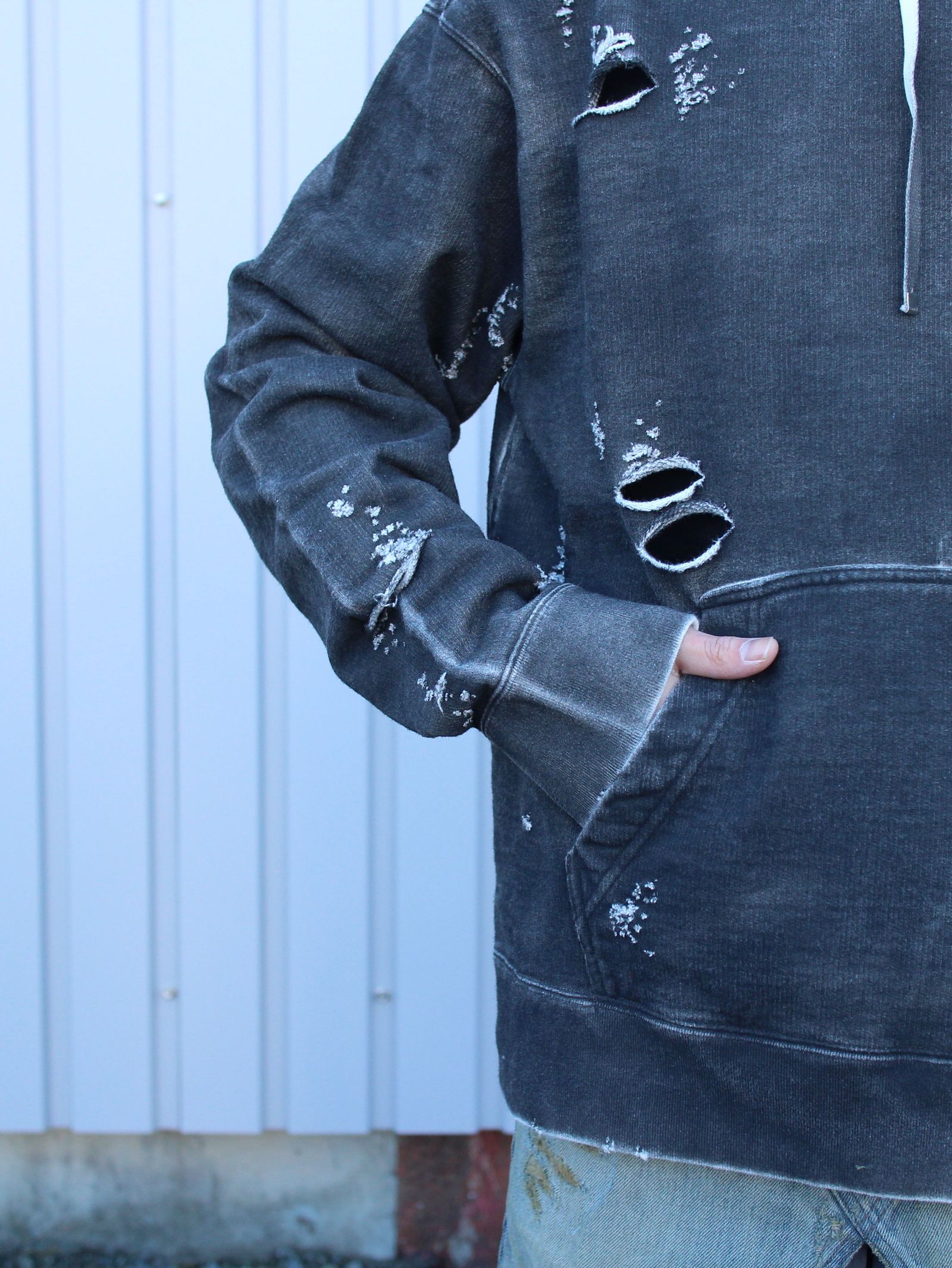 オーバースプレイドフーディー - Over Sprayed Hoodie