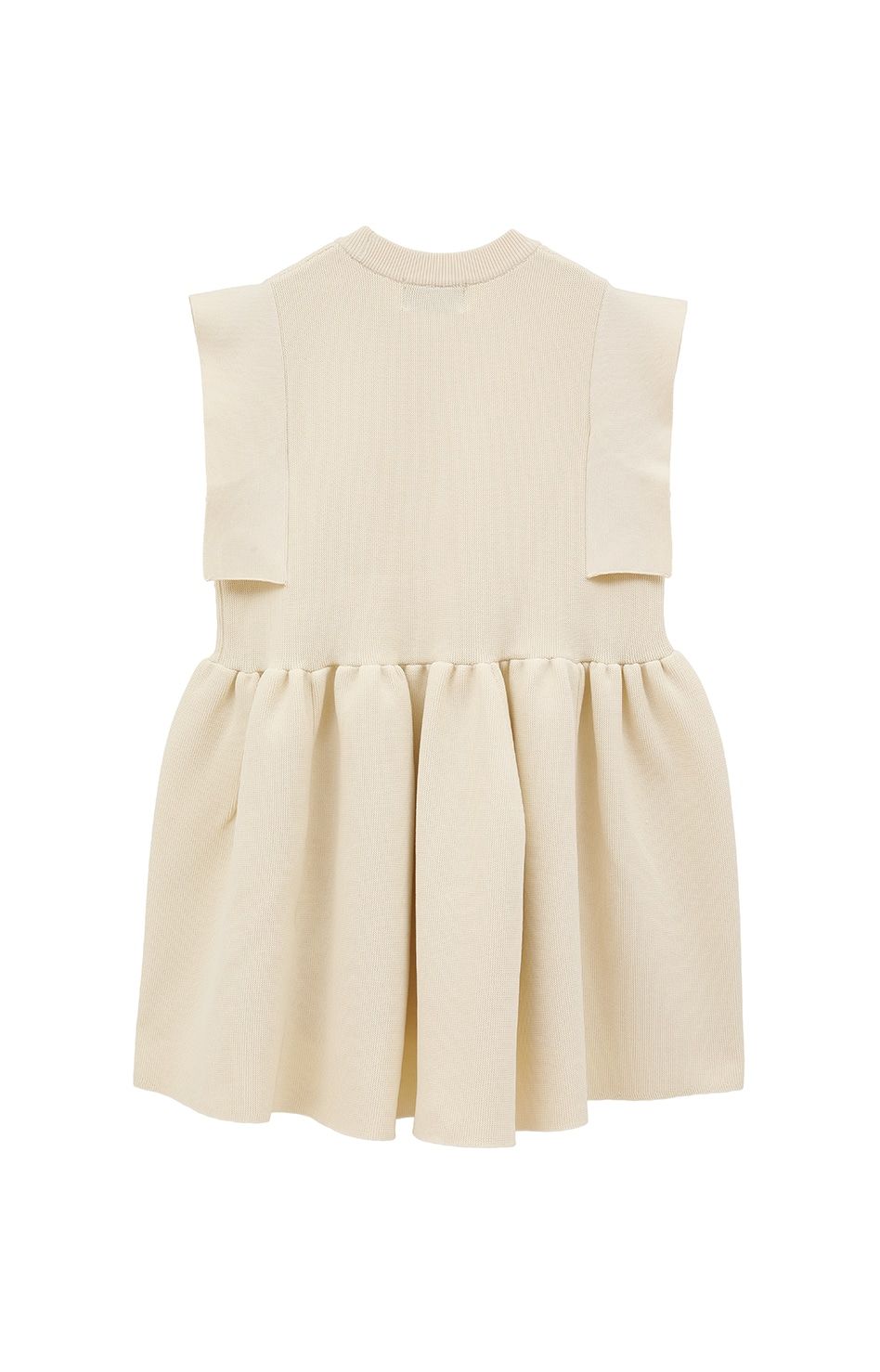 【25SS】 SQUARE SLEEVE GATHER KNIT TOPS - IVORY | スクエアスリーブギャザーニットトップス