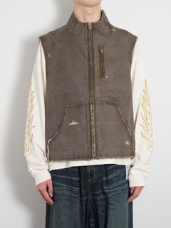 ボロダックベスト -  BORO Duck Vest GREY