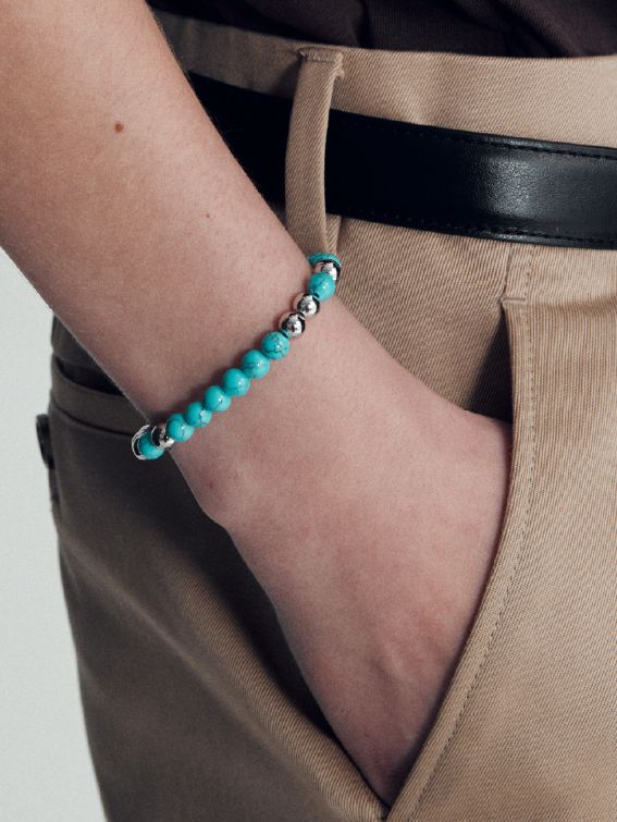 ビーズブレスレット - Beads Bracelet - BLUE
