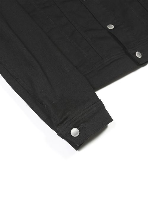 EXフィットデニムジャケット - Denim Jacket - BLACK