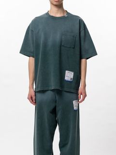 ディストレスト Tシャツ - Sun Faded Like Distressed Pocket T-shirt (GREEN)