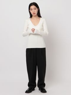 大人可愛いCLANEのボアブルゾンコーデ