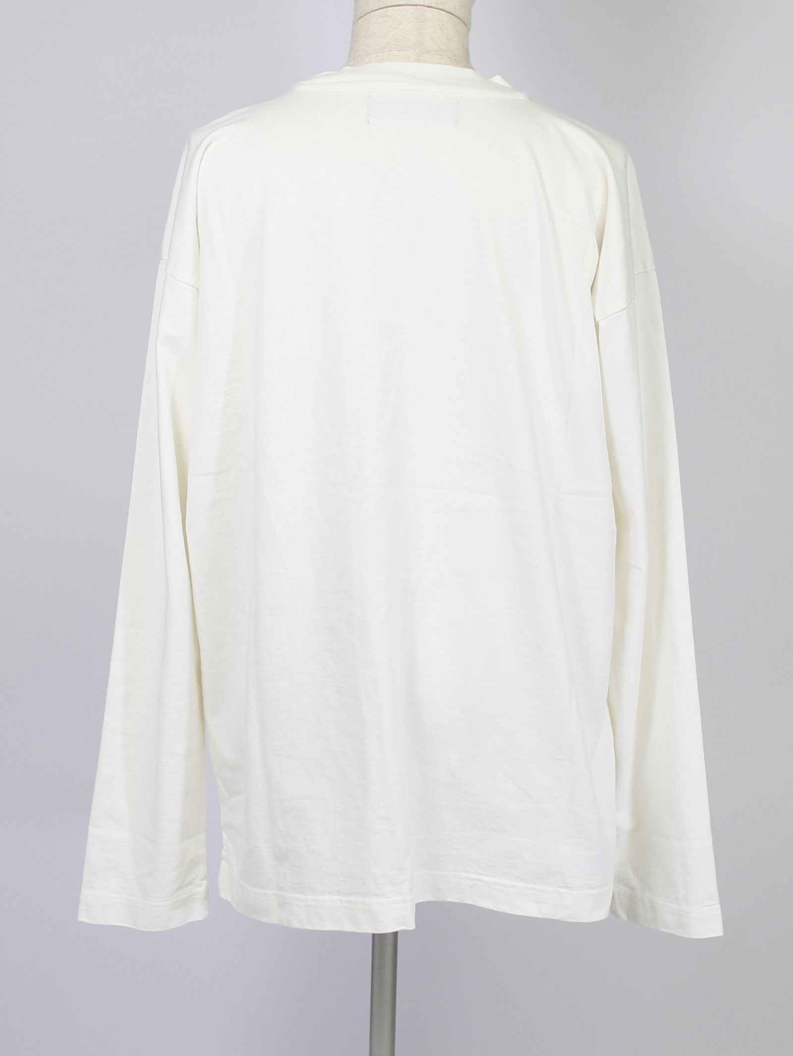 in・stru(men-tal). ヘビーウェイトロングスリ―ブカットソー - Heavy Weight L/S T-shirt - WHITE