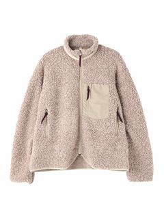 ニットブルゾン - "KNIT BLOUSON - Alpaca/Wool -" BEIGE