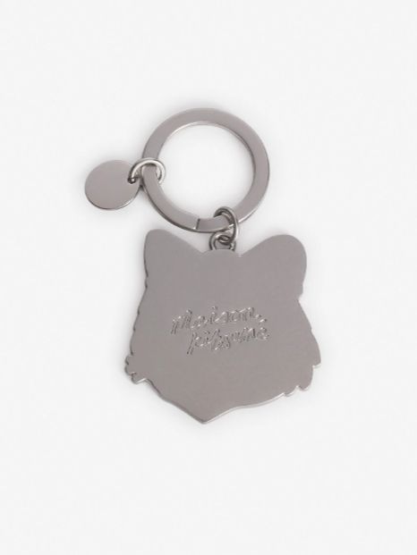 BOLD FOX HEAD KEYRING - フォックスヘッドデザイン キーホルダー - クリーム