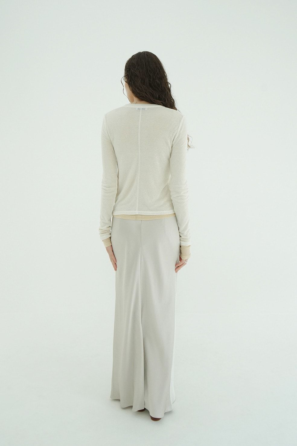 ソフトシアーレイヤードトップス - SOFT SHEER LAYERED TOPS(IVORY)