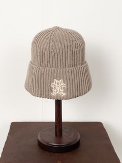 KMY BEANIE - カミヤロゴビーニー / ニットキャップ - BEIGE