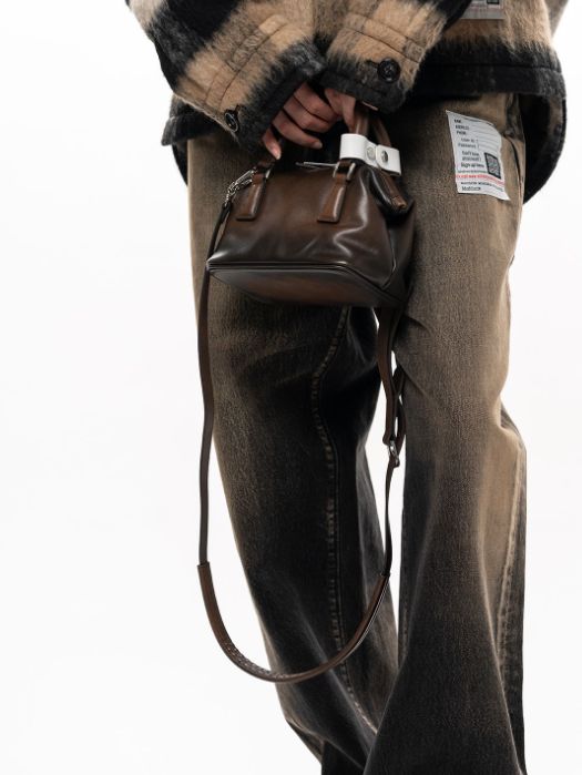 ヴィンテージ スモール ボストンバッグ  - "VINTAGE" Boston Bag Small (BLACK)
