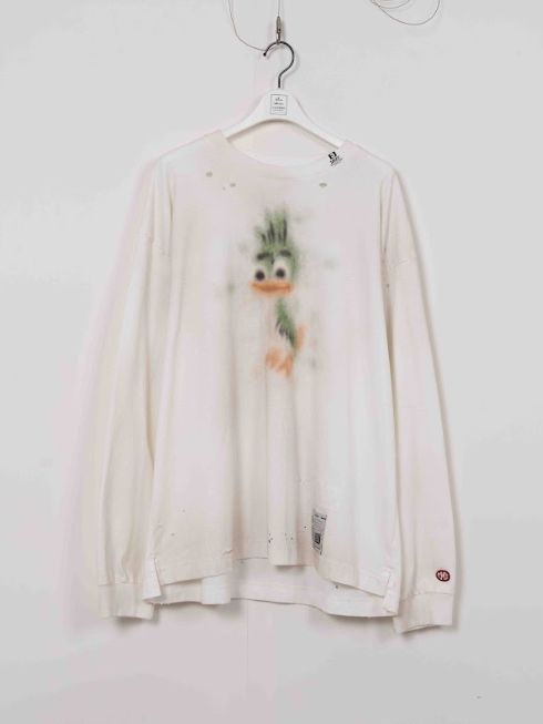 ロングスリーブプリント カットソー - LEON PT DR LS TEE - WHITE