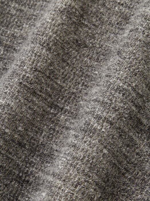 オーガニックコットン サーマルシャツ - ORGANIC COTTON THERMAL TEE - Mixed ”UNSTAINED” yarn -GREY