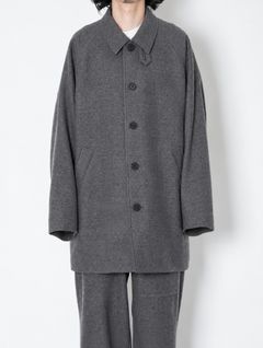 ラムウールカーコート - LAMB WOOL CAR COAT (GREY)