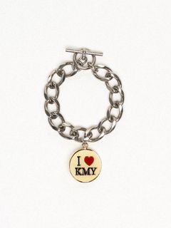 チャームブレスレット - "I LOVE KMY" Pin Charm Bracelet  (IVORY)
