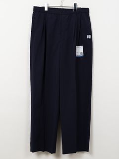ウールスラックス - WOOLY SHARKSKIN TROUSERS (NAVY)