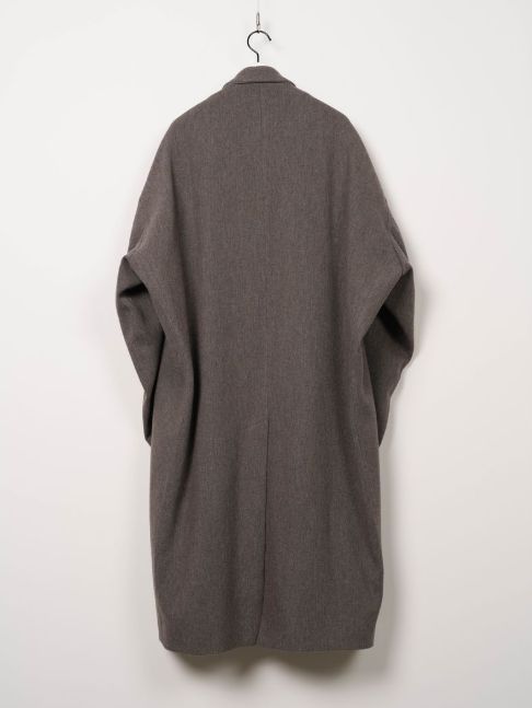シフテッド ショルダー コート - SHIFTED SHOULDER COAT (BROWN)