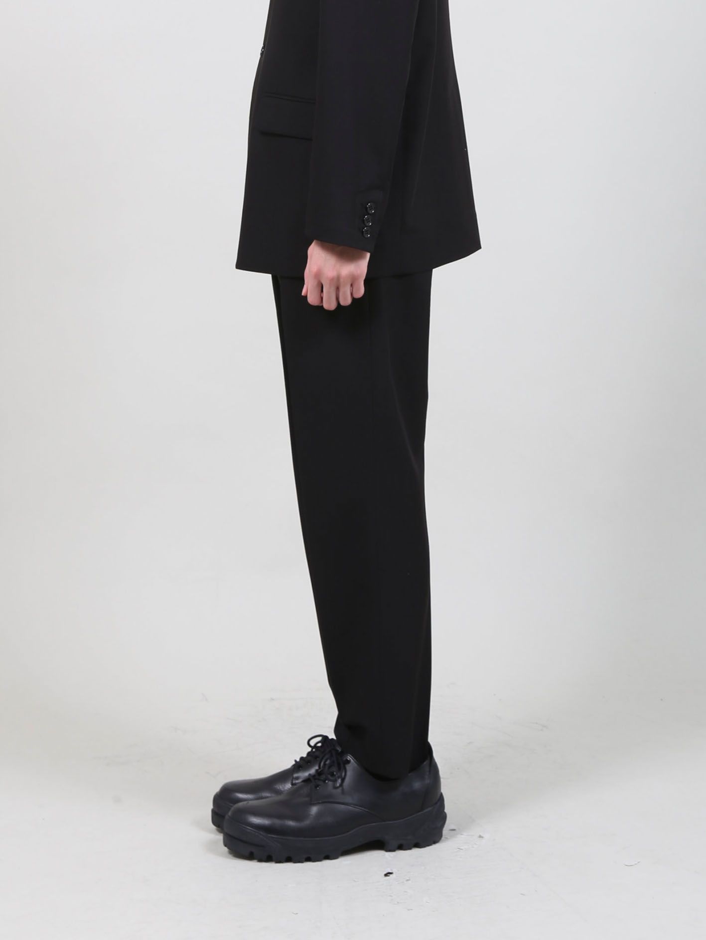 T/Rライトギャバ ツータックパンツ - 2 Tuck Pants - BLACK