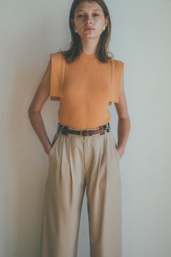 スクエアスリーブニット - SQUARE SLEEVE KNIT ORANGE
