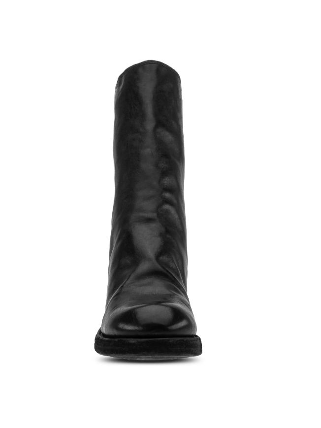 【988X】 バックジップブーツ - Back Zip Boots Single Sole Wide Model  HORSE FULL GRAIN (BLACK)