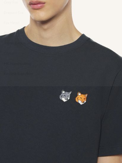 ダブル フォックスヘッド コンフォート Tシャツ (anthracite)