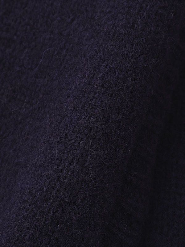 レイヤードニットラップスカート  (NAVY)