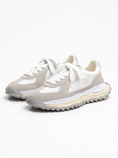 "LARRY / ラリー" OG Sole Mix Material Low-top Sneakers - オリジナルソールスニーカー（WHITE）