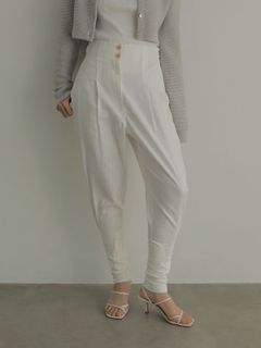コットン リネン ジョッパー パンツ - WHITE