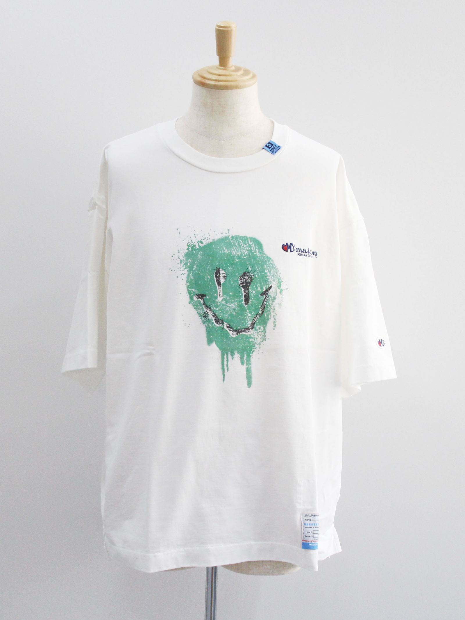 解体と再生! MIHARA YASUHIRO スマイルフェイス コットンTシャツ MIHARAYASUHIRO tシャツ Tシャツ メンズ 「MIHARAYASUHIRO