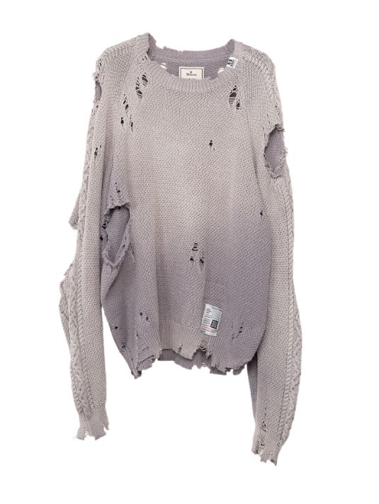 【メンズ】 サンフェイデッドライク ニットプルオーバー - Sun Faded Like Knit Sweater - PURPLE