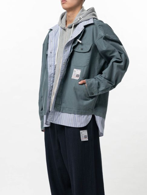 トリプルレイヤードシャツ - TRIPLE LAYRED SH (GREEN)