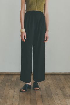 【22SS 2nd】 ベーシックタックパンツ - BASIC TUCK PANTS - BLACK